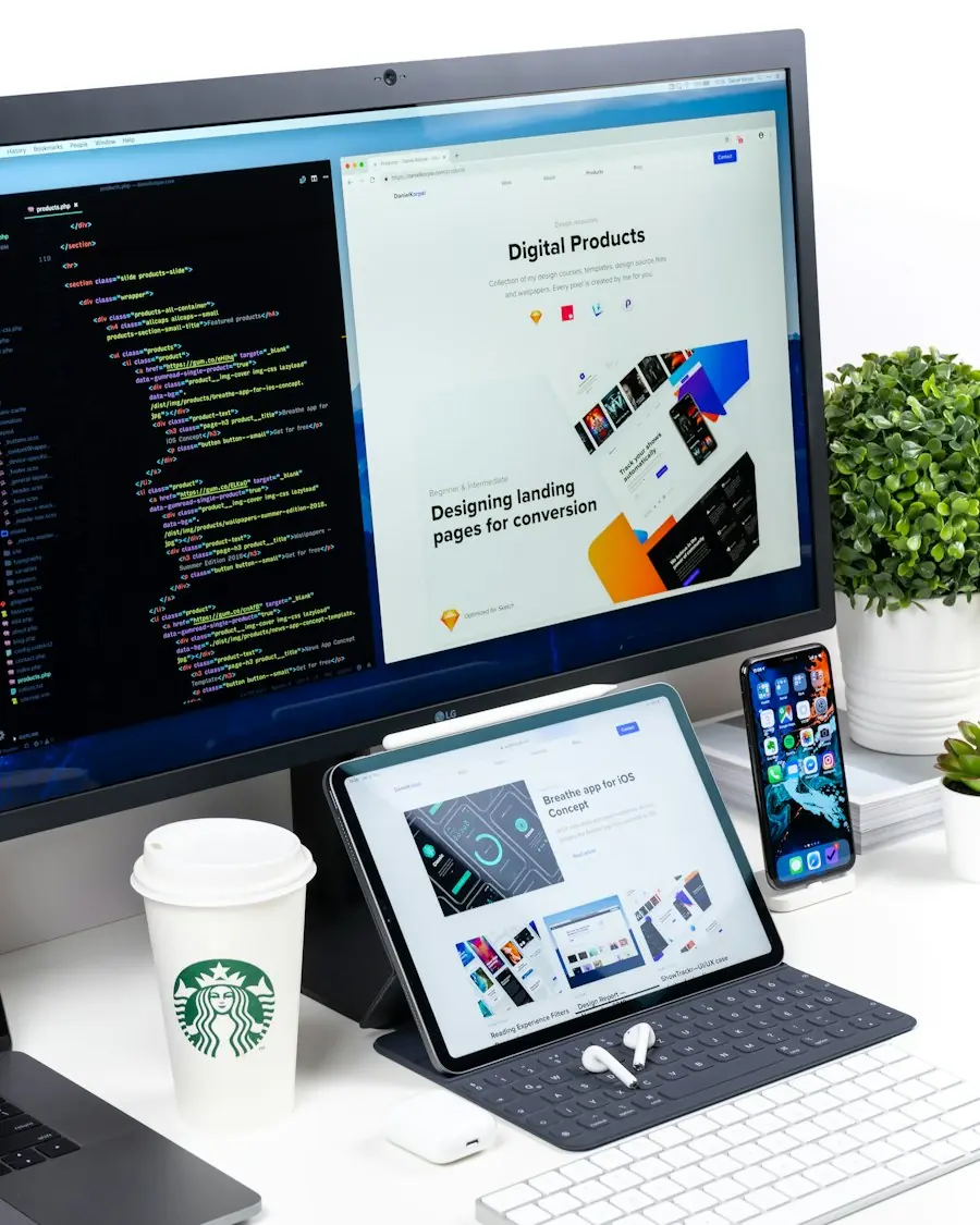 SaaS product shown on desktop, laptop and tablet screens